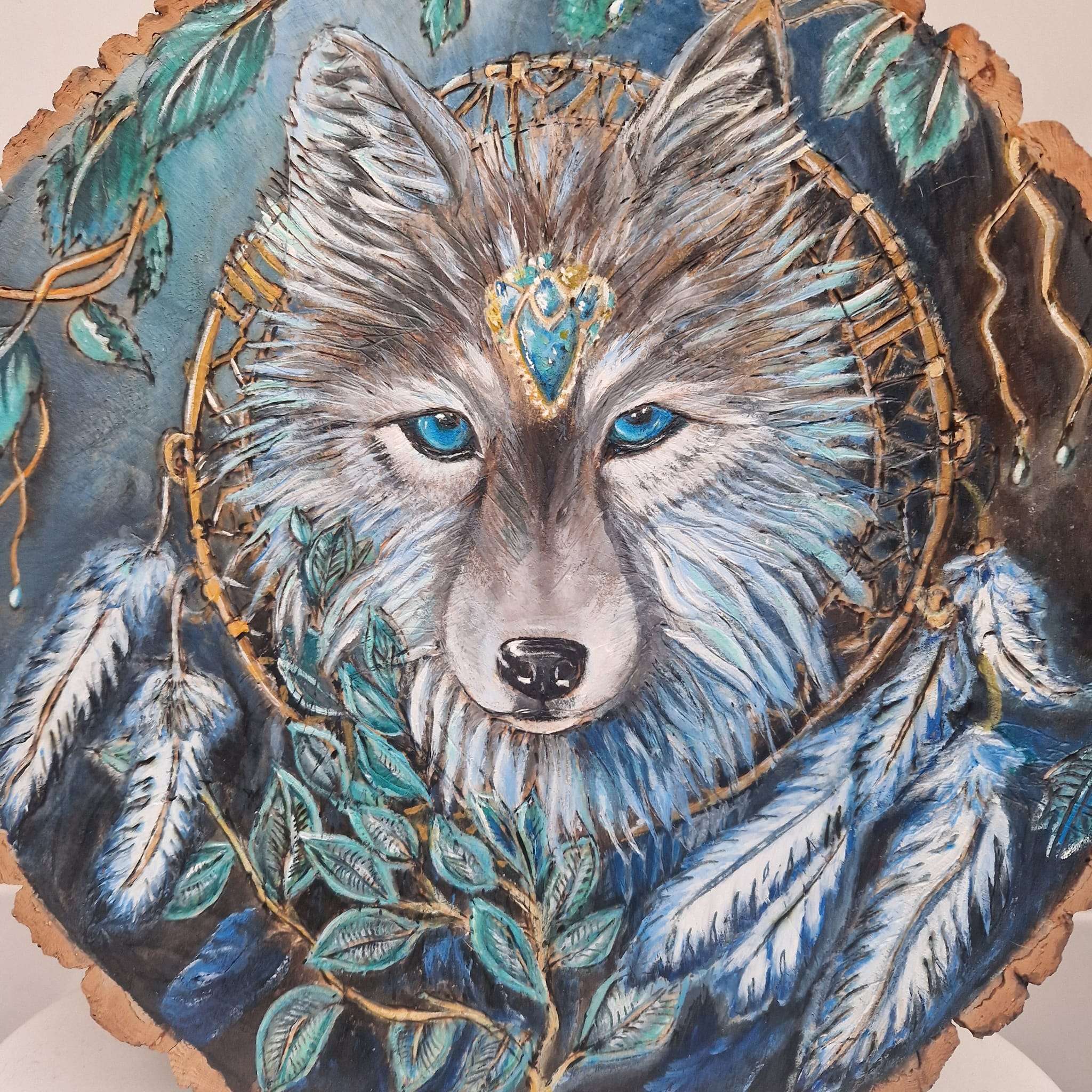 Handcrafted folk art, home decor, jewelry, wood burning, resin crafts, enchanted forest-inspired pieces, lamps, paintings, sculptures